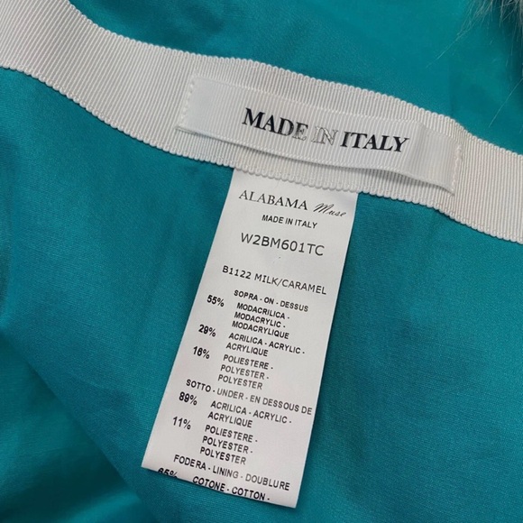 ✨NWT✨ALABAMA MUSE”ADAM” coat-milk/carmel- size IT 40/US 4 - Picture 9 of 10